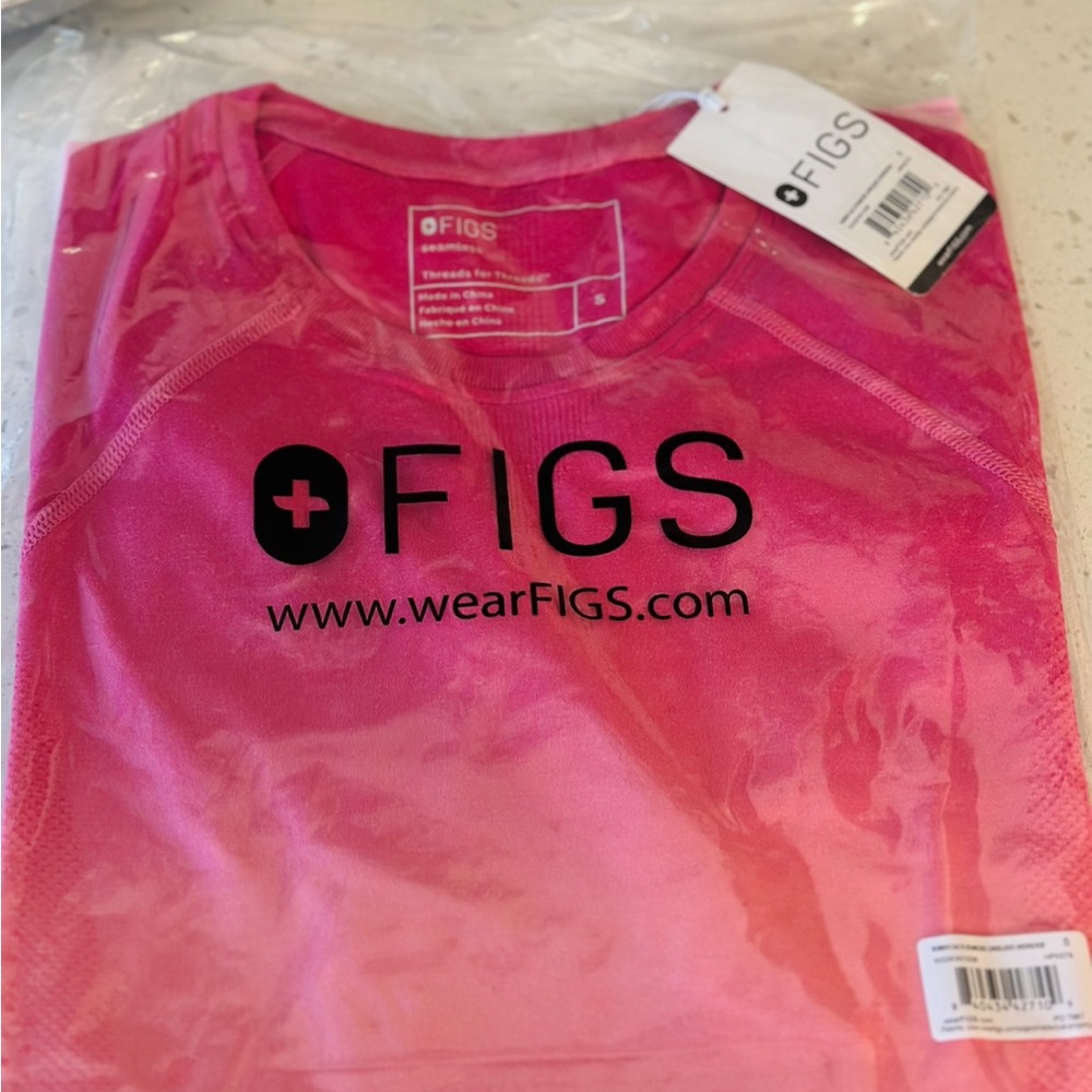 Figs Women's Pink Quartz Under-scrub LS Top - Picture 2 of 2